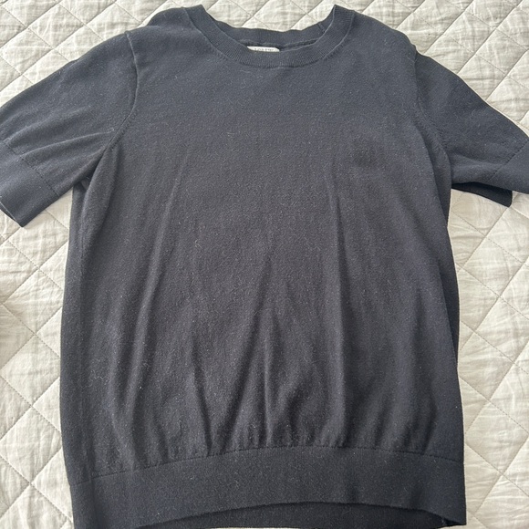 J.Crew black short sleeve sweater - Picture 1 of 5